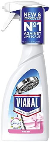 Viakal Limescale Remover Spray, Bathroom Cleaner Spray, Fresh Spring Rose Scent, 5 Litre (500 ml x 10), Toilet Cleaner Limescale Remover