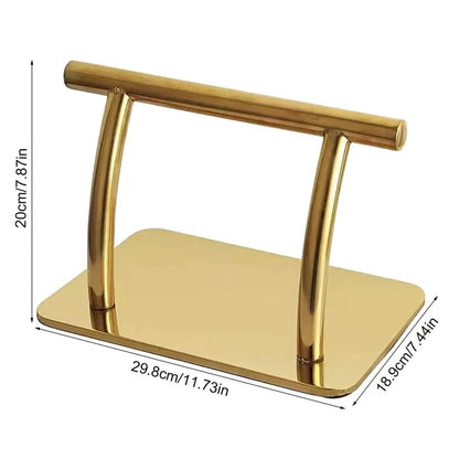 Salon Foot Rest Stainless Steel Professional Hairdressing Practical Durable Foot Pedal for Beauty Spa Nail Massage Barber Chairs Hair Chair,Mobile