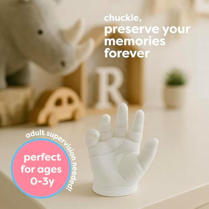 Chuckle Baby Handprint Footprint Casting Kit, 3D Moulding Gift Set, Memories, Keepsakes, For Kids or Newborn, Baby Shower Presents