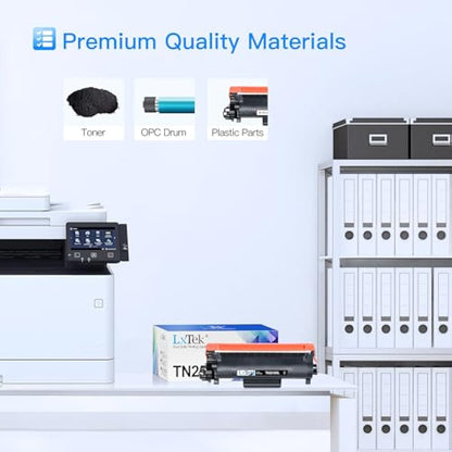 TN2510XL TN-2510XL Toner Cartridges Compatible with Brother TN2510 Toner, for Brother DCP L2620DW L2627DW L2660DW L2665DW, HL L2400DW L2445DW, MFC L2800DW L2827DW L2835DW L2860DW (2 Black)