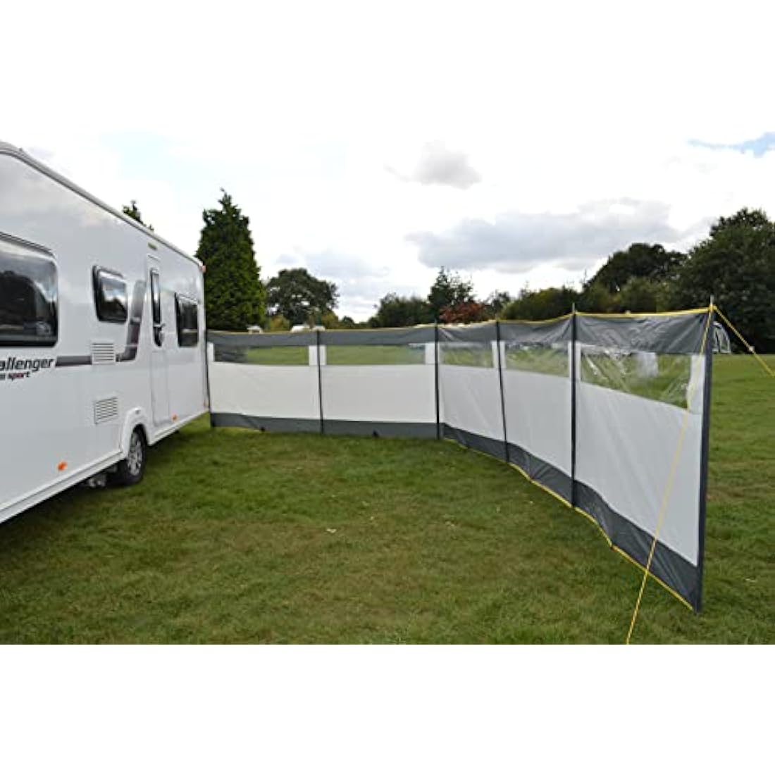 BITS4REASONS 8 Metre Long Maypole New Model MP9538 5 Panel Steel Poled Windbreak. Offers Privacy & Wind Protection Perfect For Outdoor Activities Such As Camping or Beach Outings (8m x 1.4m)