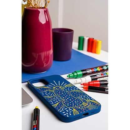 POSCA Pens PC-1MR Ultra Fine Acrylic Felt Tip Coloured Permanent Paint Markers for Adults, Kids. Perfect for Colouring, Fabric, Graffiti, Watercolour, Outline Drawing, Window and Glass Art. 8 Pack