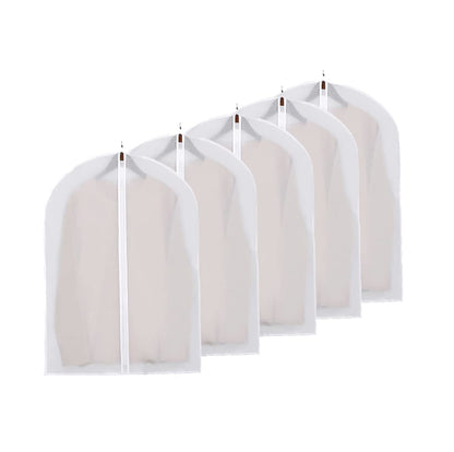 DDGAO Garment Covers Dustproof Clothes Covers Moth Proof Coat Bag with Zip PEVA Translucent Dress Cover Waterproof Anti-mite Breathable Suit