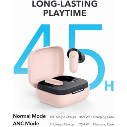 soundcore P30i by Anker Noise Cancelling Earbuds, Strong and Smart Noise Cancelling, Powerful Bass, 45H Playtime, 2-in-1 Case and Phone Stand, IP54, Wireless Earbuds, Bluetooth 5.4, App Control