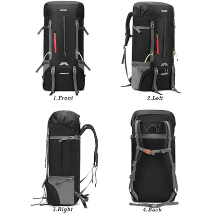 Nicgid 70L Lightweight Hiking Backpack Foldable Multi-Functional Travel Bag Water Resistant Casual Camping Rucksack for Men Women Outdoor Sport Mountain
