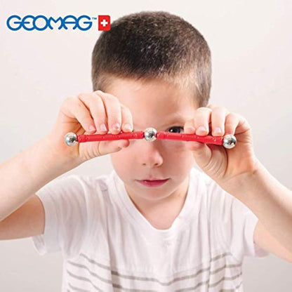Geomag Classic - 93 Pieces - Magnetic Construction for Children - Green Collection - 100 Percent Recycled Plastic Educational Toys