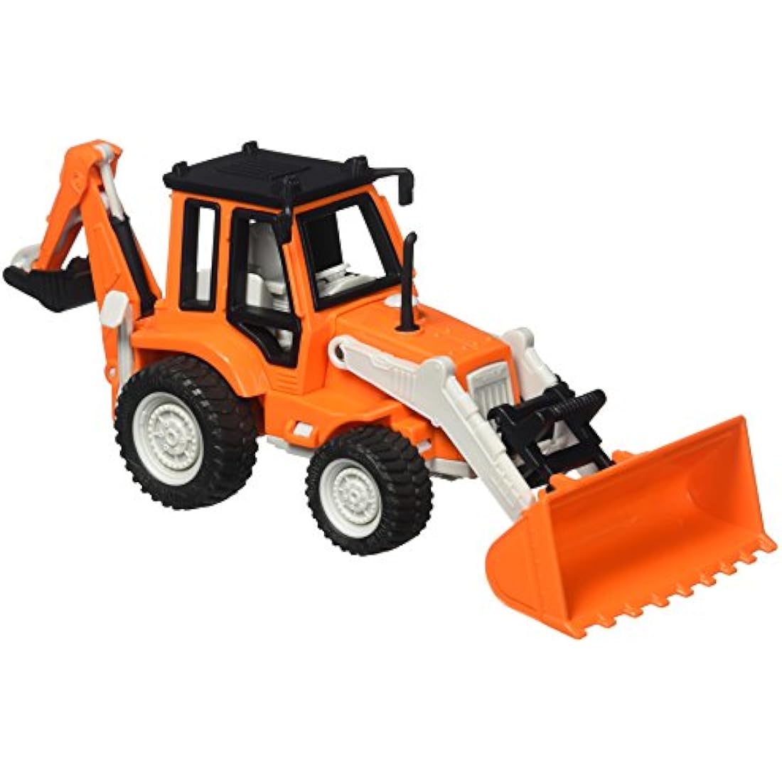 Driven by Battat – 7-Inch Backhoe Loader Toy with Lights & Sounds, Movable Parts, Construction Vehicle for Boys & Girls, Durable Design, Realistic Details, 3+ Years Toy for Kids