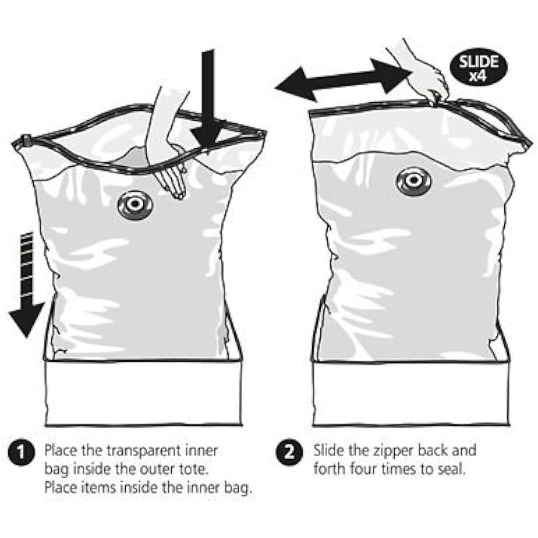 lakeland Vacuum Clothes & Duvet Storage Tote Bag 87L – Stores King-Size Duvet Space Saving Solution