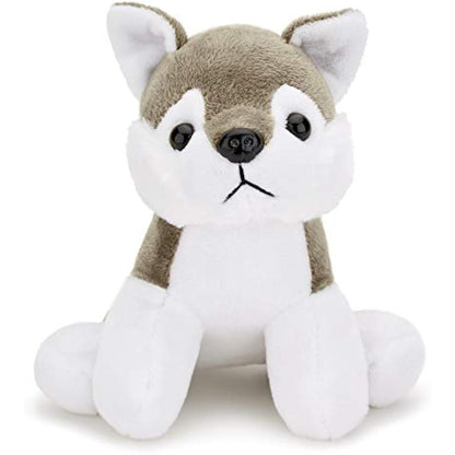 Zappi Co Children's Soft Cuddly Plush Toy Animal - Perfect Perfect Soft Snuggly Playtime Companions for Children (12-15cm /5-6") (Wolf)