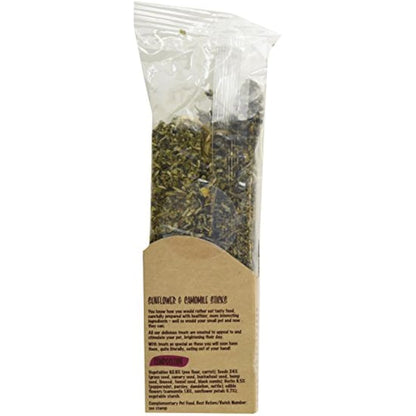 Rosewood Naturals Sunflower & Chamomile Sticks, Small Animal Treat for Rabbits, Guinea Pigs, Chinchillas, Degus, Hamsters, Gerbils, Mice and Rats, 140g