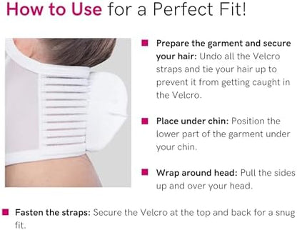 LIPOELASTIC- FM extra- Post Surgical Chin and Neck Lifting Compression Mask