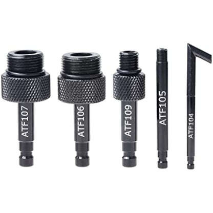 SURIEEN 5Pcs Transmission Service Fluid Oil Filling Filler Adapter ATF Compatible with DSG CVT 09G 01J 722.9 for Audi Benz