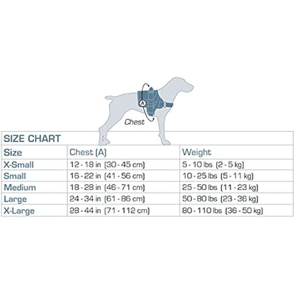 Kurgo RSG Dog Townie Harness, Easy On/Off Dog Hiking Harness, Adjustable, MOLLE Compatible, Small-Coastal Blue