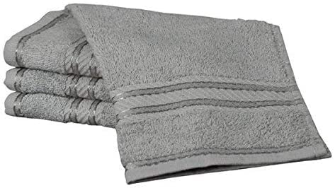 Bentley Priory Linens Supreme Face Flannels for Bathroom 500GSM Super Soft Collection Combed Cotton Pack of 4 Absorbent and Quick Dry Face Cloth
