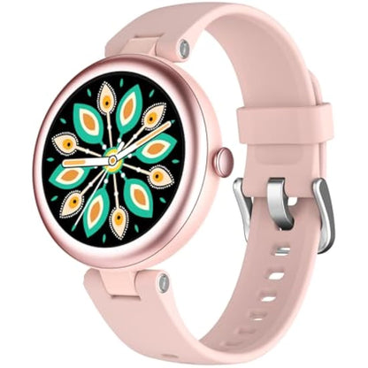 SHANG WING Lynn Smartwatches for Women,1.1inch Display Screen Fitness Watch for Women,Small Stylish Smart Watch with Pedometer Sleep Monitor SpO2-Monitor Heart Rate Fitness Watch for Android iOS
