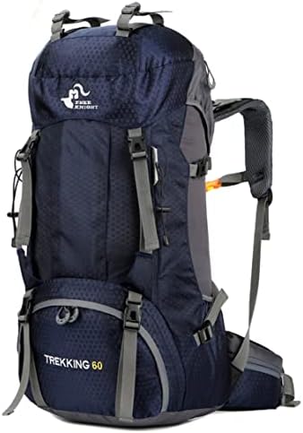 Bseash 60L Waterproof Hiking Camping Backpack with Rain Cover, Lightweight Outdoor Sport Travel Daypack Rucksack for Climbing Skiing