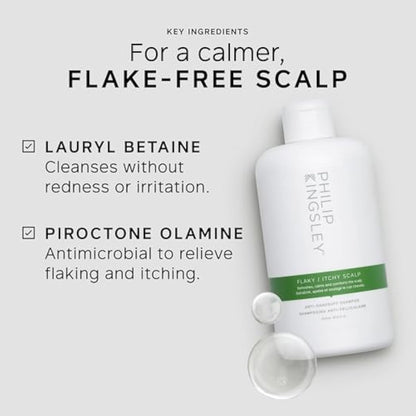 Philip Kingsley | Flaky/Itchy Scalp Shampoo | Anit-Dandruff Shampoo For Flaky, Itchy, Dry, Oily Scalps | Cleansing Scalp Care | Hair Shampoo that Hydrates, Soothes and Calms | 500ml