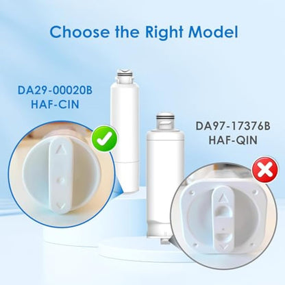 3X Maxblue DA29-00020B Fridge Water Filter, Compatible with Samsung® DA29-00020B, HAF-CIN EXP, DA29-00020A, DA29-00019A, DA97-08006, DA97-08043ABC, Kenmore 46-9101, AP5271937, REFSVC, HDX-FMS-2