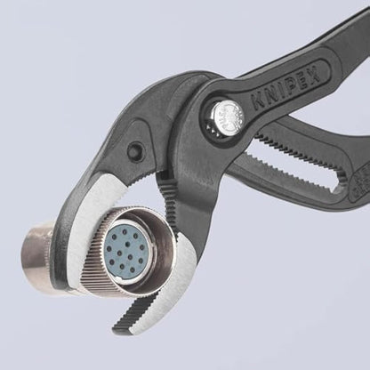 Knipex Siphon and Connector Pliers black atramentized, with non-slip plastic coating 250 mm 81 01 250