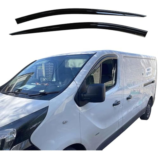 AUTO CLOVER Wind Deflectors Set for Vauxhall/Opel Vivaro MK2 2015-2019 (2 pieces)