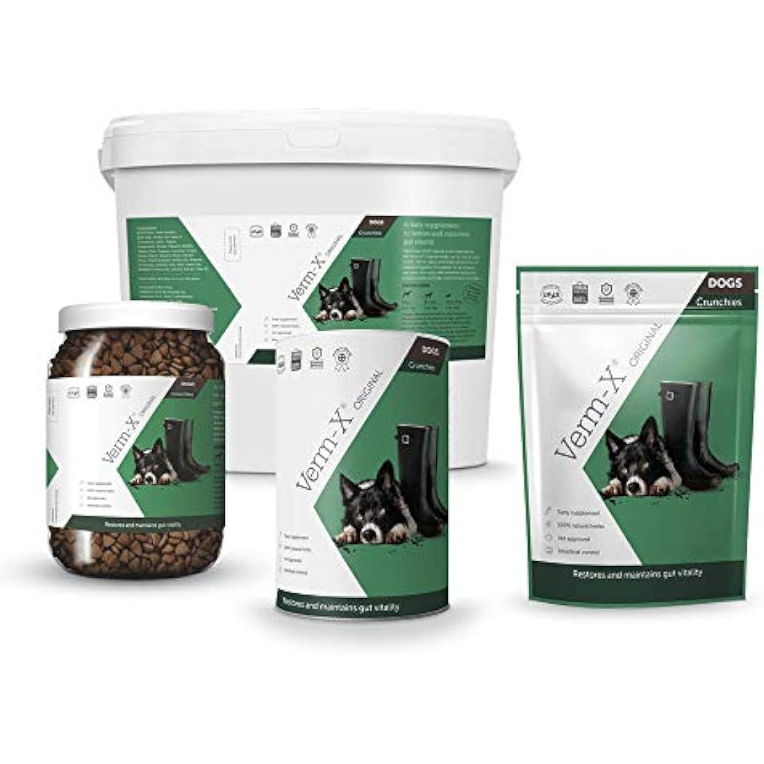 Verm-X All Natural Treats for Dogs. Supports Intestinal Hygiene. Vet Approved. UFAS Assured. Restores and Maintains Gut Vitality. Wormwood Free Recipe.