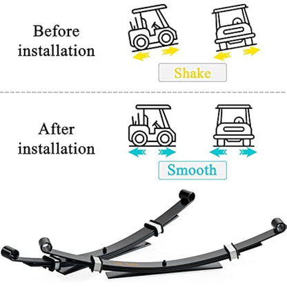 10L0L Golf Buggy Rear Heavy Duty 4-Leaf Spring Kit