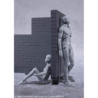 Sconosciuto Bandai Netaddiction Model Kit - Tamashii Option Brick Wall Grey Version - Accessories