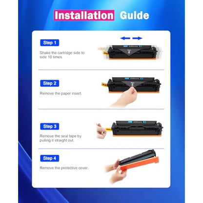 SODFACE 131X 131A CF210X Toner Cartridge Compatible for HP 131X toner 131A CF210X CF211X CF213X CF212X for HP LaserJet Pro 200 Color MFP M276nw M251n M251nw M276n (Black Cyan Yellow Magenta, 4-Pack)