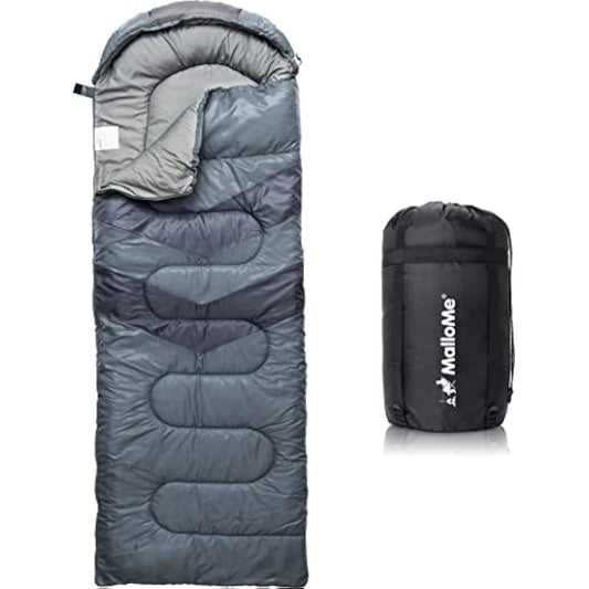 MalloMe Sleeping Bags for Adults & Kids Sleeping Bag 3-4 Season - Ultralight Backpacking Sleeping Bag Cold Weather & Warm, Lightweight Compact, Single Adult Girls Boys Winter Sleep Camping Accessories