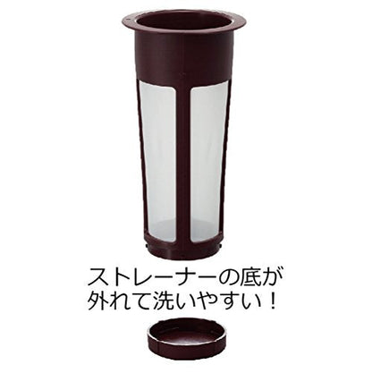 Hario Cold Brew Coffee Pot Mizudashi 1000ml, 1 liters, Brown, Large
