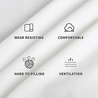 XINEAGE Velvet Futon Cover High Stretch Armless Couch Covers Spandex Fabric Sofa Bed Slipcover Anti Slip Furniture Protector with Elastic Bottom Machine Washable (Futon, White)