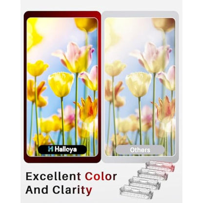 Halloya 410A Compatible Toner Cartridges Replacement for HP CF410A 410X CF410X for Color LaserJet Pro M477fdw M477fnw M477fdn M452nw M377dw M452dn M452dw M477dw M477nw (4 Pack)