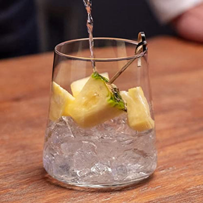 Krosno Water Juice Gin Tumbler Drinking Glasses | Set of 6 | 430 ML | Avant-Garde Collection | Whiskey Glasses Gift Set Tumblers Cocktail Set |