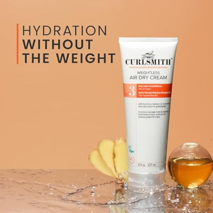 Curlsmith - Weightless Air Dry Cream - Vegan Leave-In Conditioner for Any Hair Type, Smooths Hair (473ml)