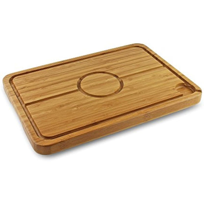 Deluxe Spiked Bamboo Wooden Roast Joint Carving & Cutting Board