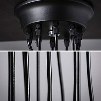 Lrpiyvo Spider Lights Pendant Lighting Ceiling Chandelier, E27 Vintage Ceiling Lights Industrial Light Fitting, 3/5/6/7/8/10 Heads Chandelier