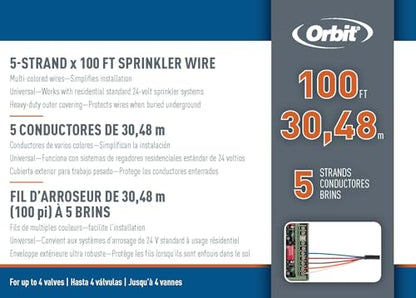 Orbit 57093 100 UF-UL Sprinkler Wire