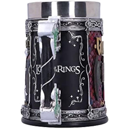 Nemesis Now Officially Licensed Lord of The Rings The Fellowship Tankard, Multi Coloured, 15.5cm
