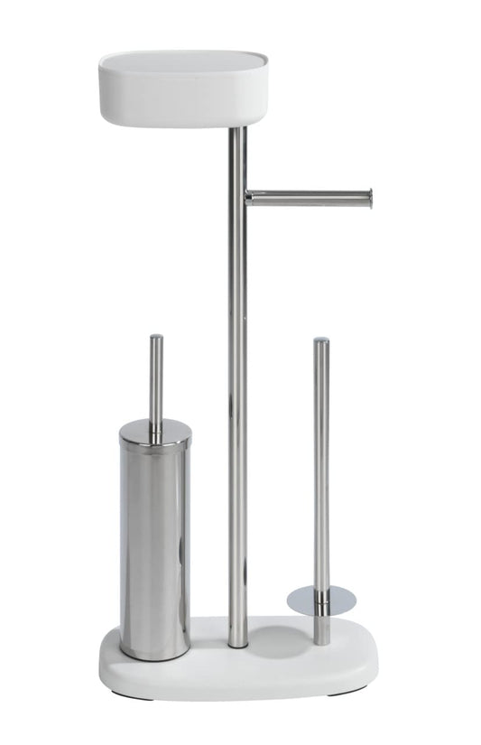 WENKO Toilet Brush Holder, White, 17 x 72,5 x 32