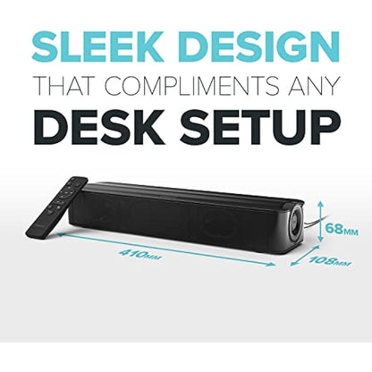 CREATIVE Stage SE Under-monitor Soundbar with USB Digital Audio and Bluetooth 5.3, Clear Dialog and Surround by Sound Blaster
