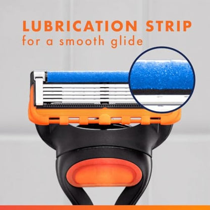 Gillette Fusion5 Razor for Men, 1 Gillette Razor, 10 Blade Refills