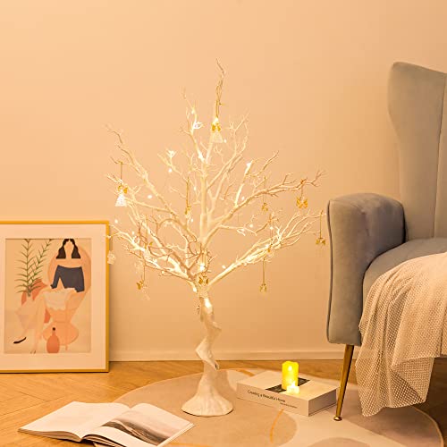 Sziqiqi 105cm White Twig Tree Easter Tree Centrepieces for Indoor Outdoor, Large Decorative Tree Branches Xmas Tall Ornamental Wishing Tree for