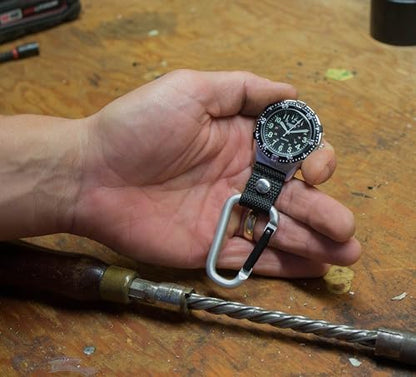 Dakota Backpacker Clip, Premium Quality Pocket Watch, Lightweight, Outdoor Gifts for Men and Women, Use for Fishing, Hunting, and More, Clip on Watch