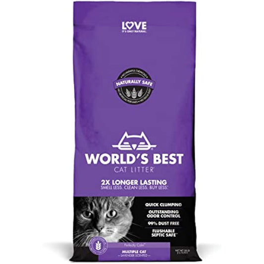 World's Best Cat Litter 28lb (12.7kg) Lavender Scented