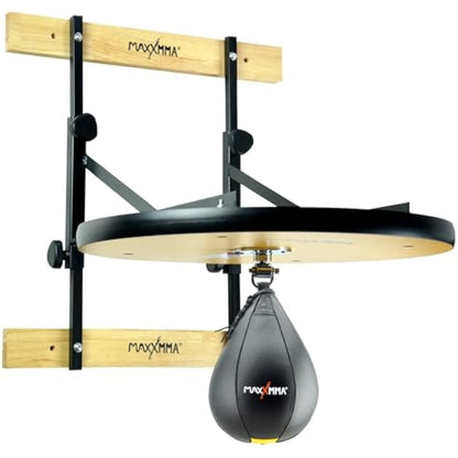 MaxxMMA Speed Bag Platform Kit - Heavy Duty Boxing Training Equipment with Punching Ball, Adjustable Height for Home Fitness, Suitable for Boxing and Fitness Enthusiasts