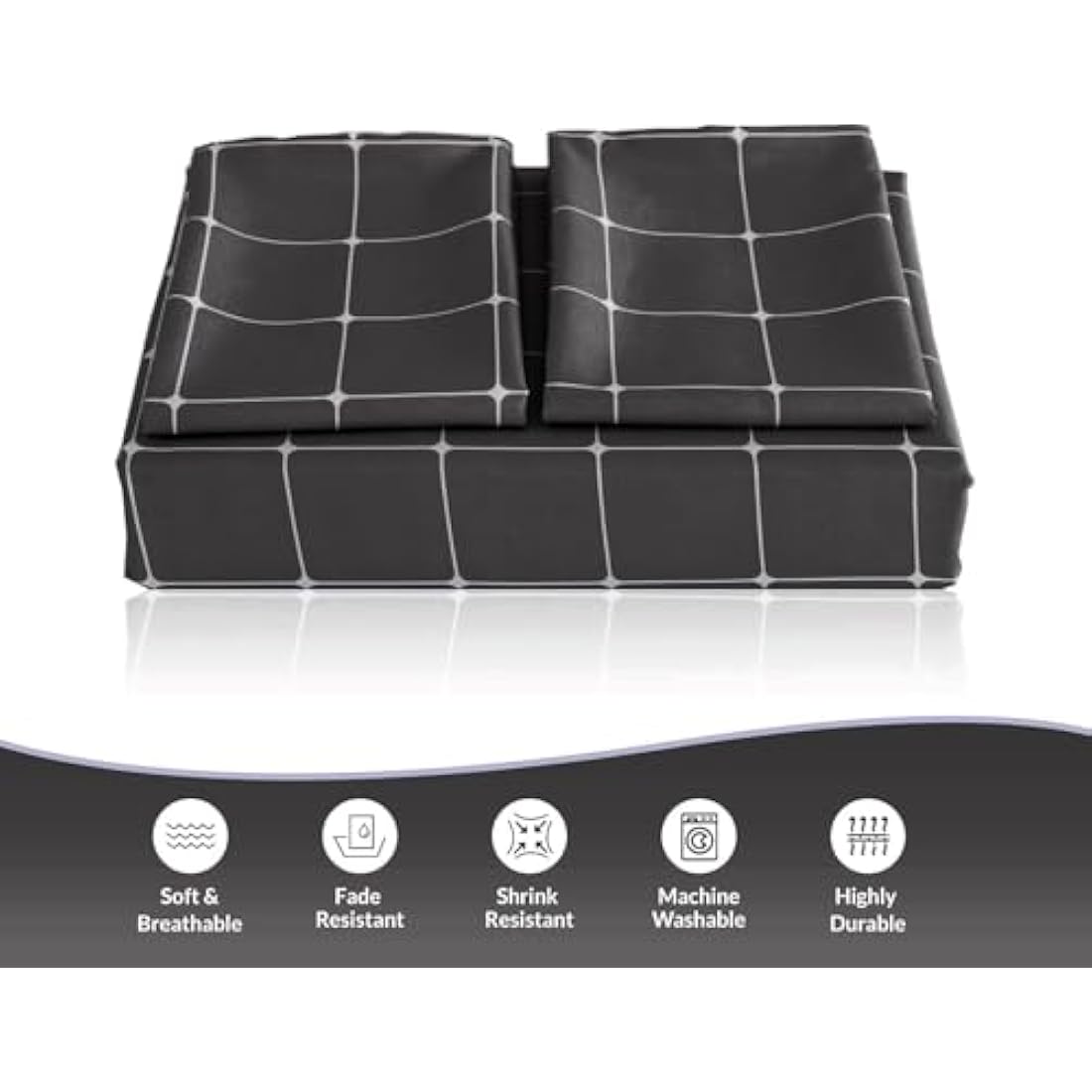 Lazzaro King Size Duvet Cover Sets - Premium Microfiber Kingsize Duvet Cover Sets (230 x 220 cm) 3 PCs - Ultrasoft Hypoallergenic Luxury Quilt Cover King Size Bedding Sets with Zipper Closure