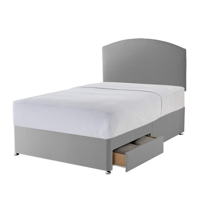Silentnight Selene Upholstered Headboard, Slate Grey Fabric, Single