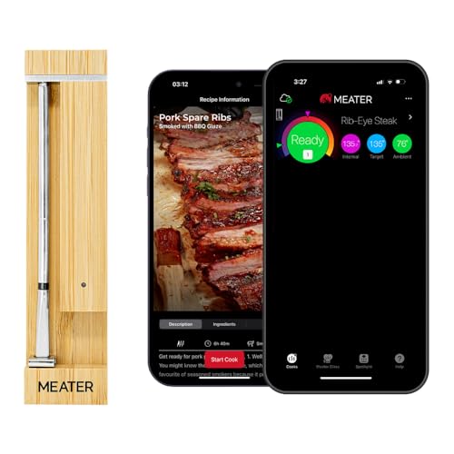 MEATER Pro / 2 Plus: Smart Bluetooth Wireless Meat Thermometer Digital | Lab-Certified Accuracy | Oven, Grill, Smoker, Air Fryer, BBQ, & Kitchen Cooking | Easy-to-Use with Free App