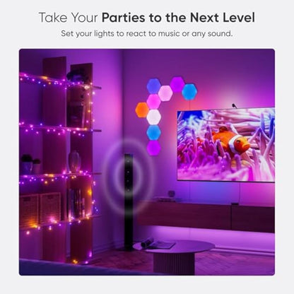 Nanoleaf Matter Essentials 20M RGB LED Smart String Holiday Lights - Thread & Wi-Fi, Matter Over Thread, Bluetooth Colour Changing LED String Light, Works with Google Apple, Room Decor & Gaming