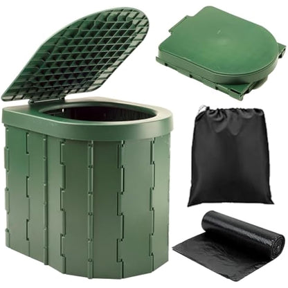 KINSPORY Portable Toilet, Outdoor Camping Toilet Fishing Toilet Campervan Toilet Collapsible Toilet Bucket Portable Loo Camping Loo Camping WC